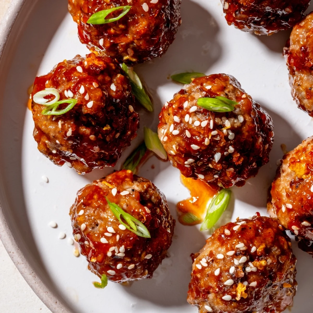 Spicy Sriracha Honey Meatballs