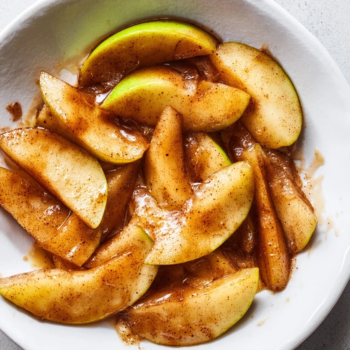 Baked Apple Slices Cinnamon