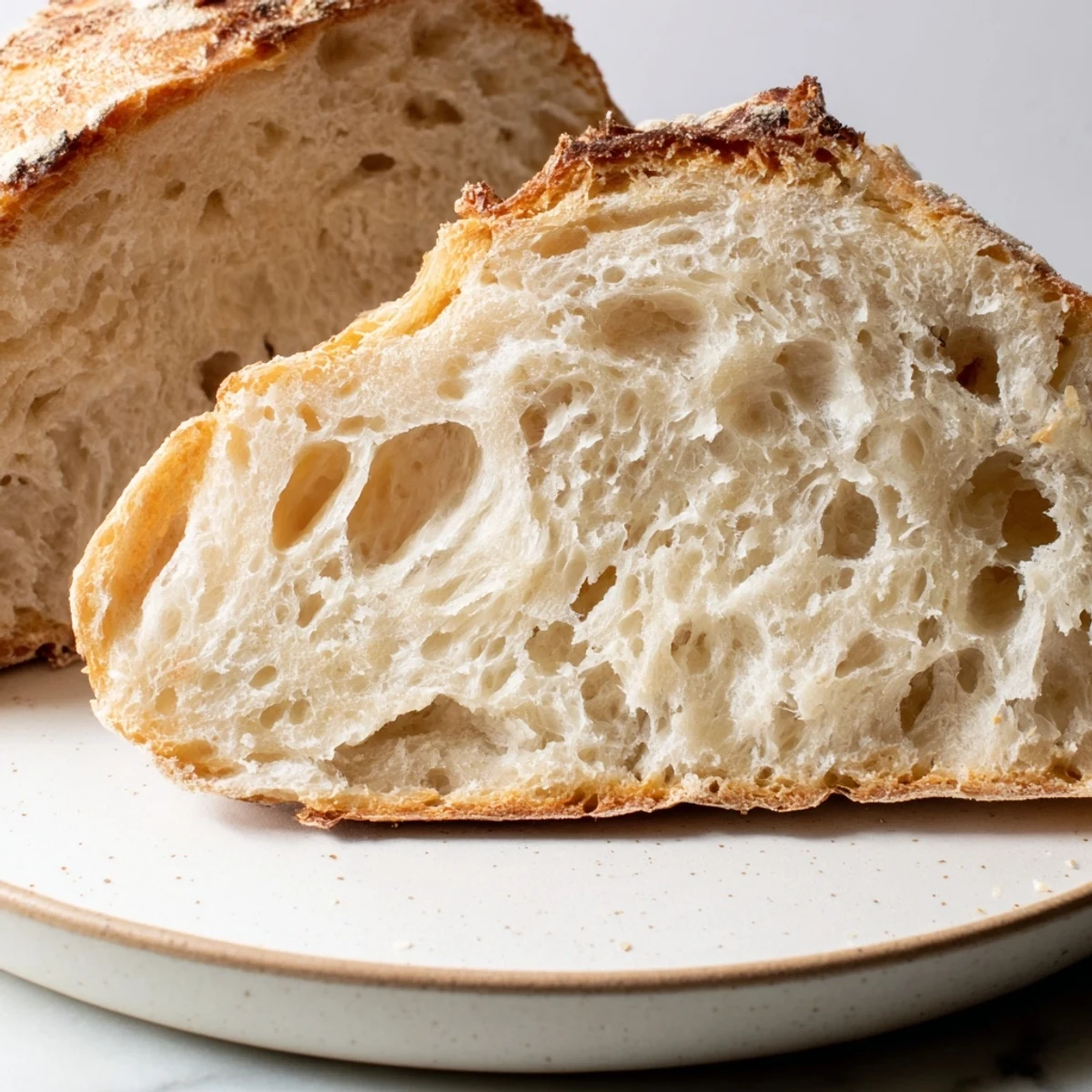 Homemade The Best Easy No-Knead Bread, perfect for dipping in olive oil or serving with soup.