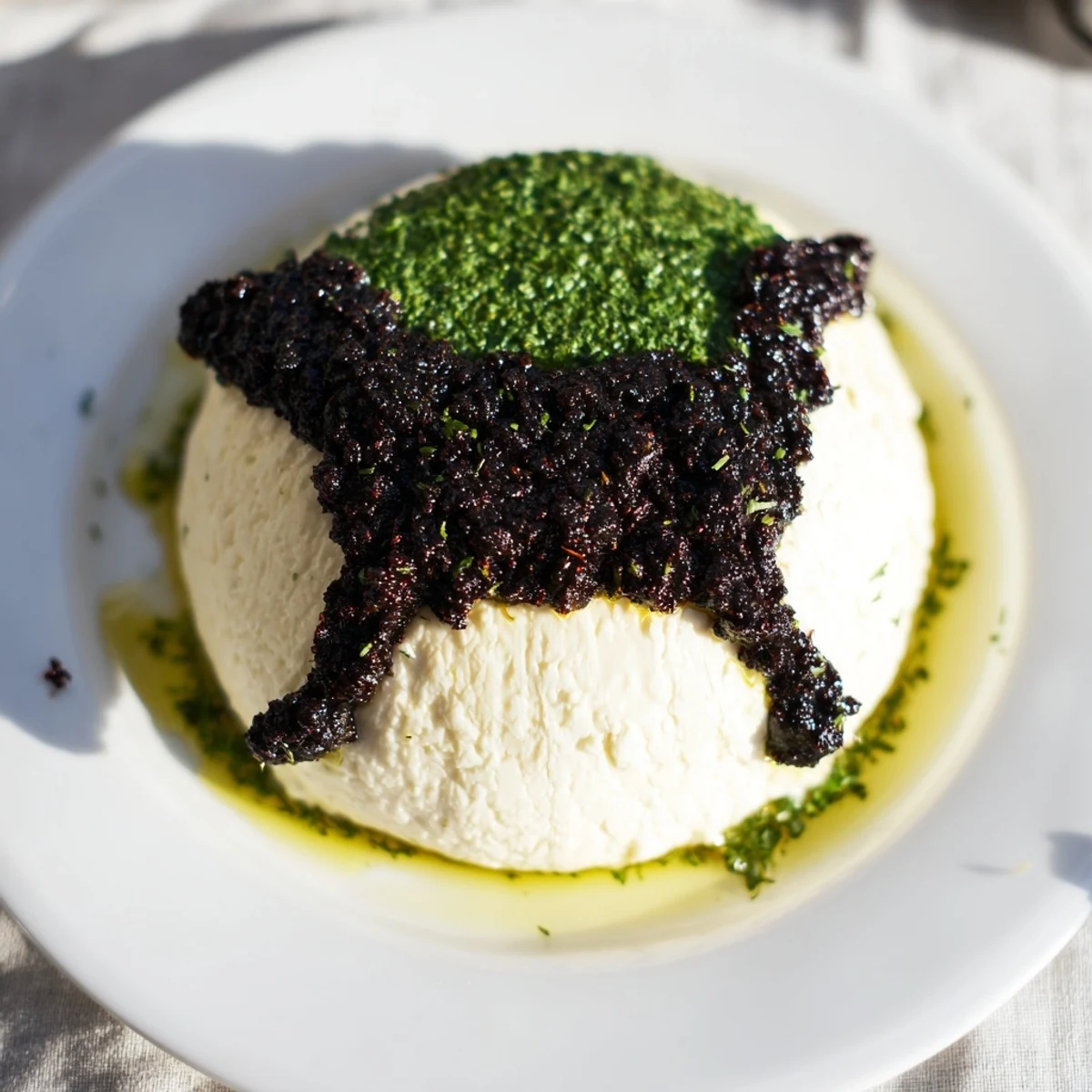 A delicious close-up of The Victorian Cameo: a beautiful appetizer ready to be served and enjoyed.