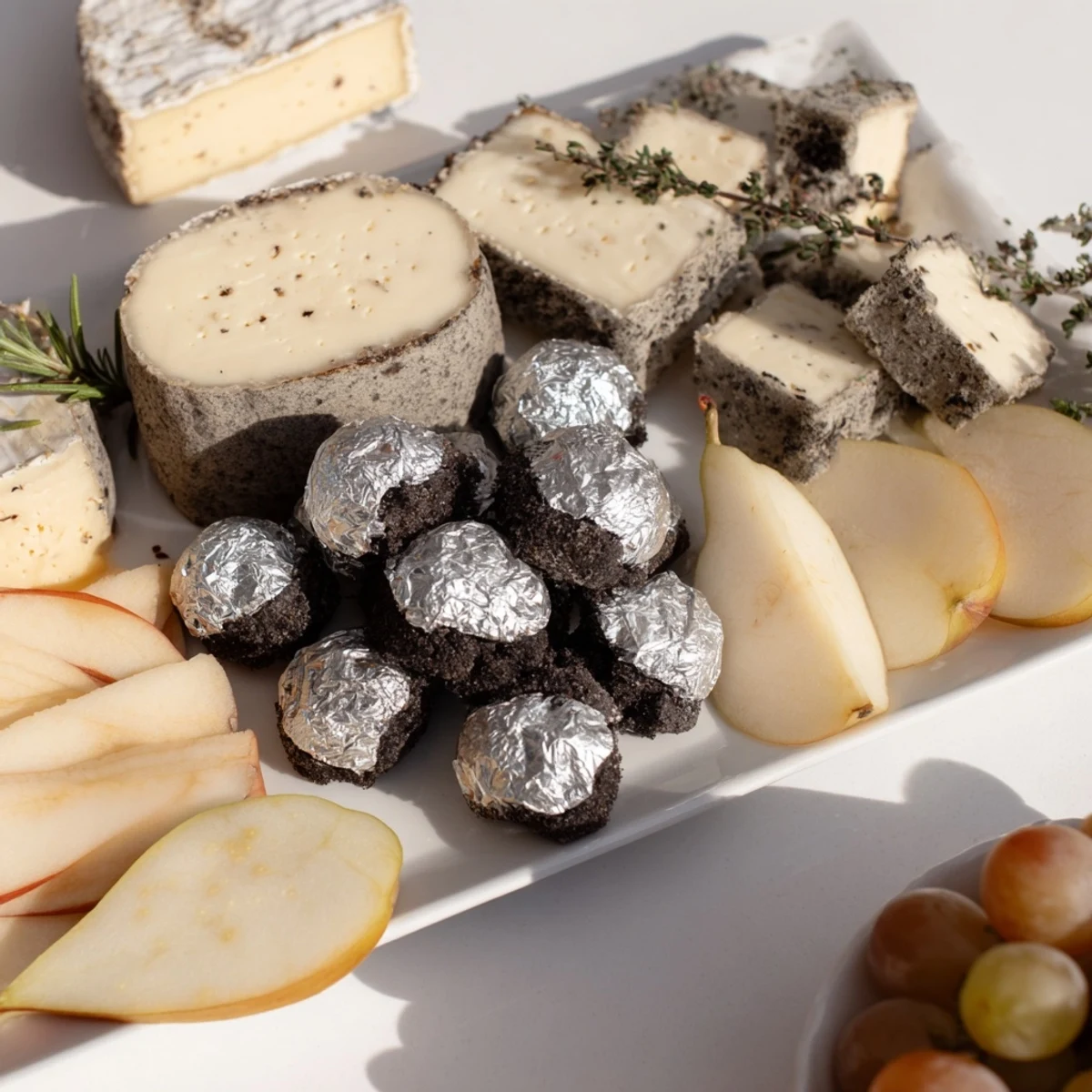 Get ready to serve a sophisticated The Silver Screen cheese and chocolate board appetizer, ready-to-enjoy.