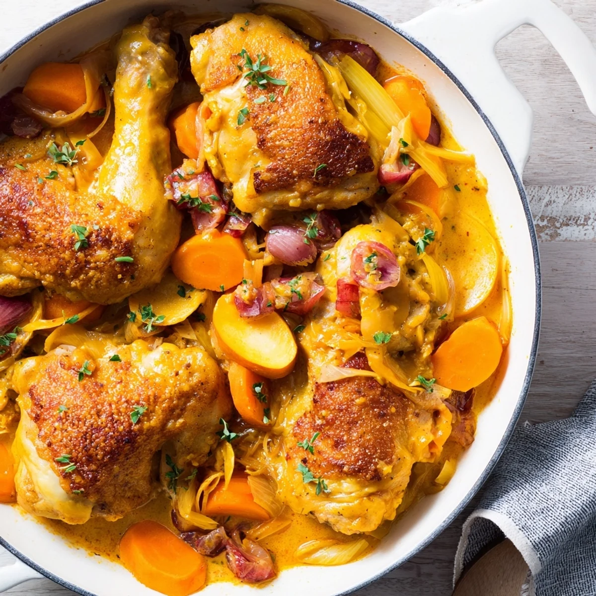 Slow-cooked Georgia Pot Roast Chicken offers a taste of Southern comfort, perfect for a hearty family meal.