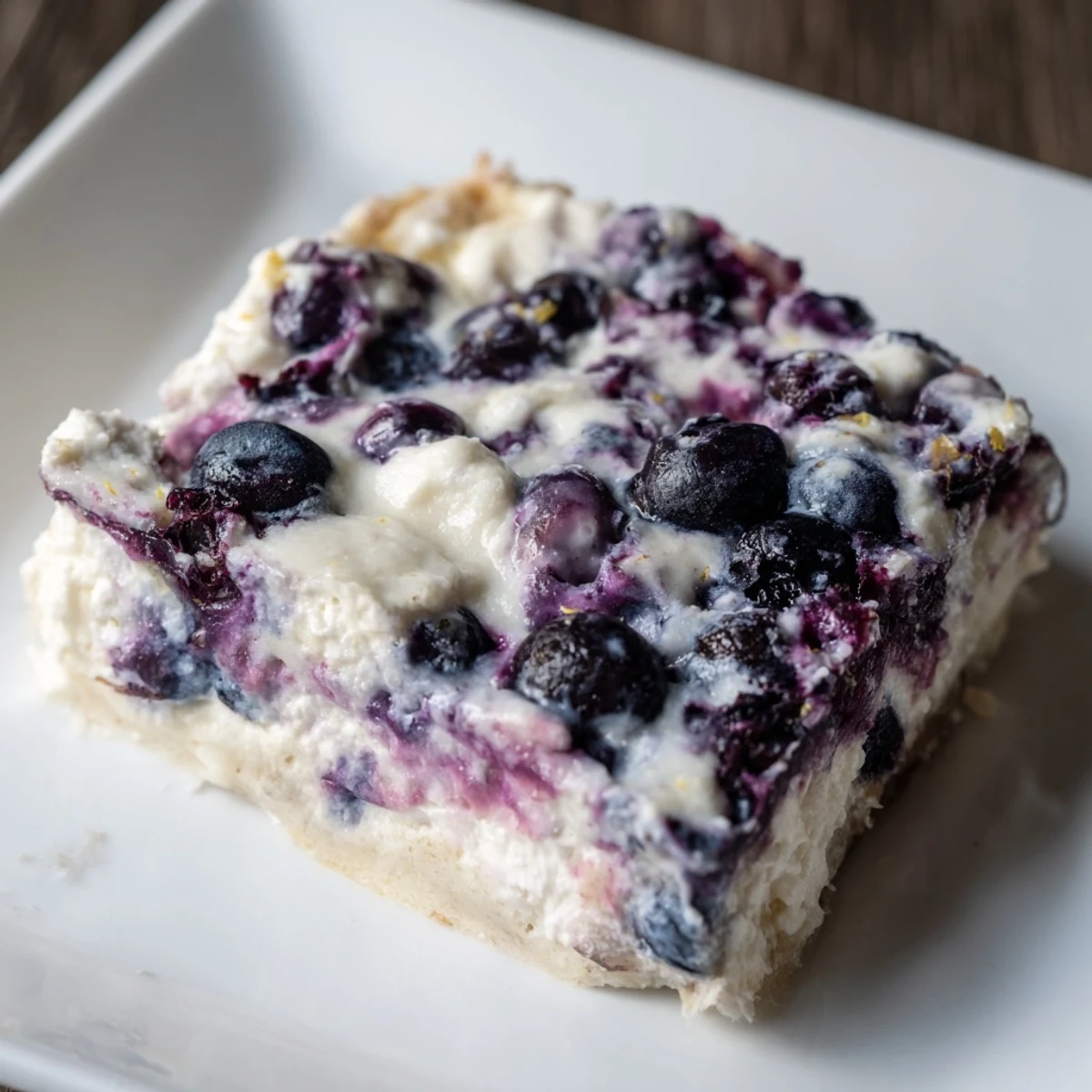 Blueberry Cottage Cheese Bake