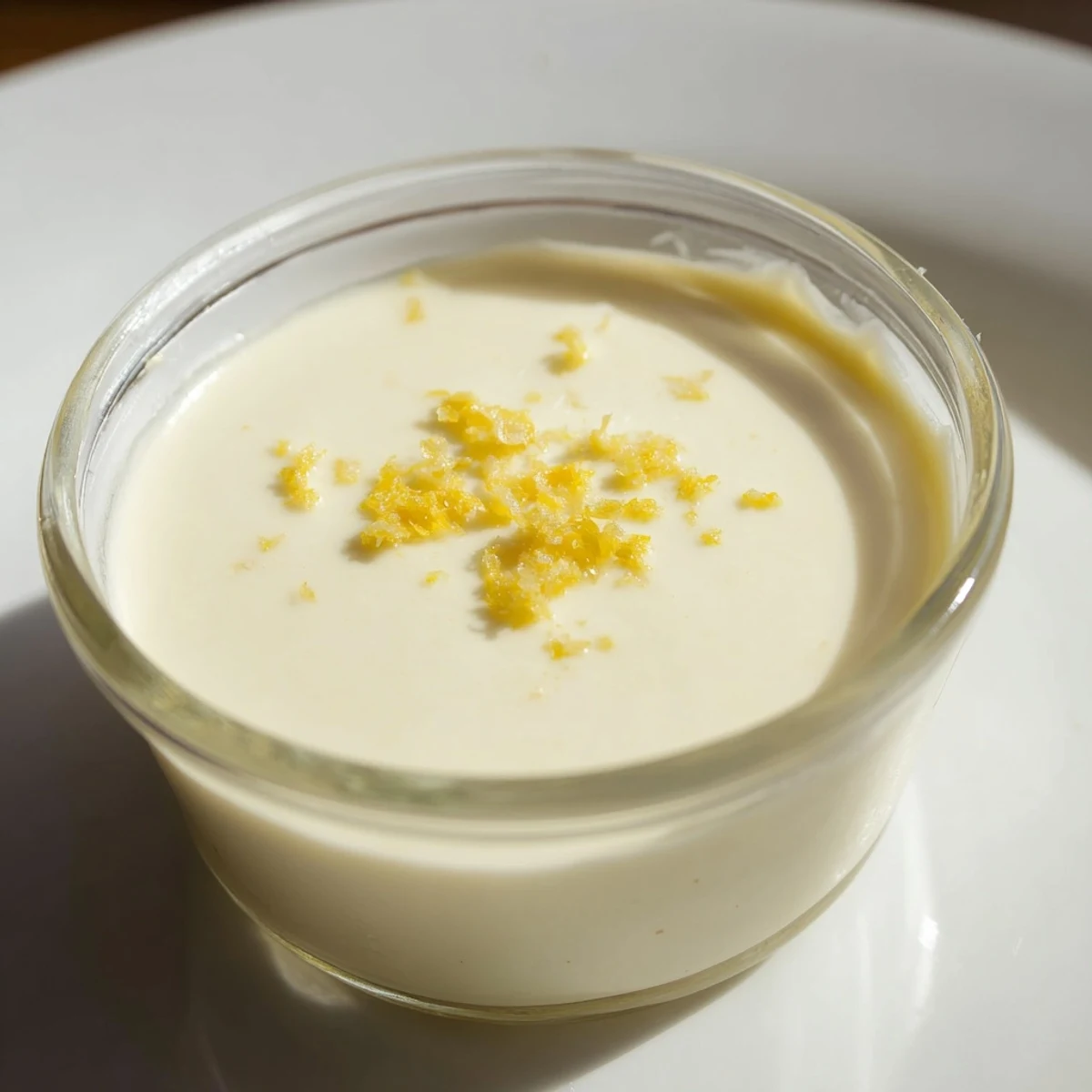 Silky smooth 3-Ingredient Lemon Posset, a quick dessert with bright lemon flavor, ready to enjoy.