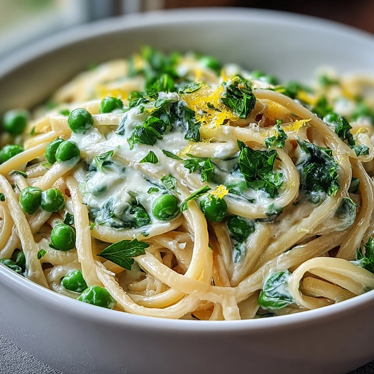 Spring Ricotta Pasta Spring Pasta with Ricotta, Lemon, and Peas – Fresh Italian Linguine