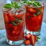 Strawberry Basil Mocktail