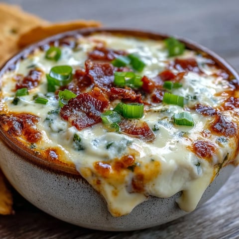 A bowl of warm, creamy Queso Dip topped with fresh cilantro and jalapeños beside tortilla chips.