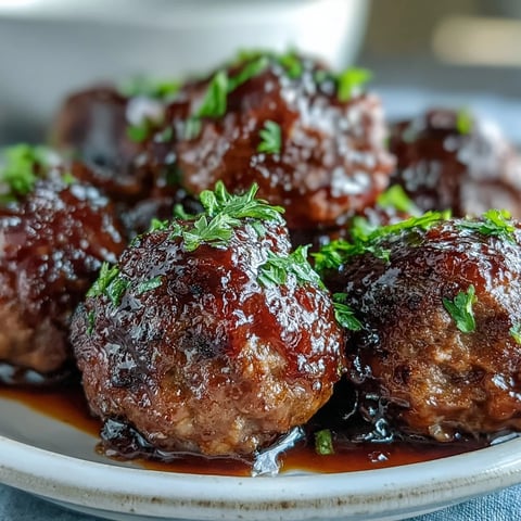 Easy Sweet and Sour Crock Pot Meatballs simmer in a sticky, glossy orange sauce in a slow cooker.