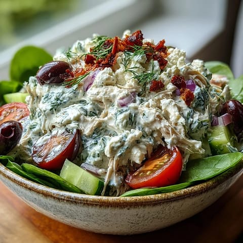 Tzatziki Chicken Mediterranean Salad