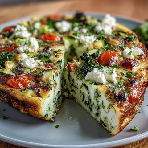 Veggie-Packed Egg White Frittata