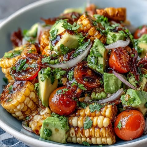 Summer Corn Tomato Avocado Salad