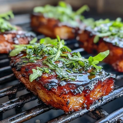 Grilled peach and burrata salad with arugula and balsamic glaze, a colorful summer dish perfect for outdoor dining.