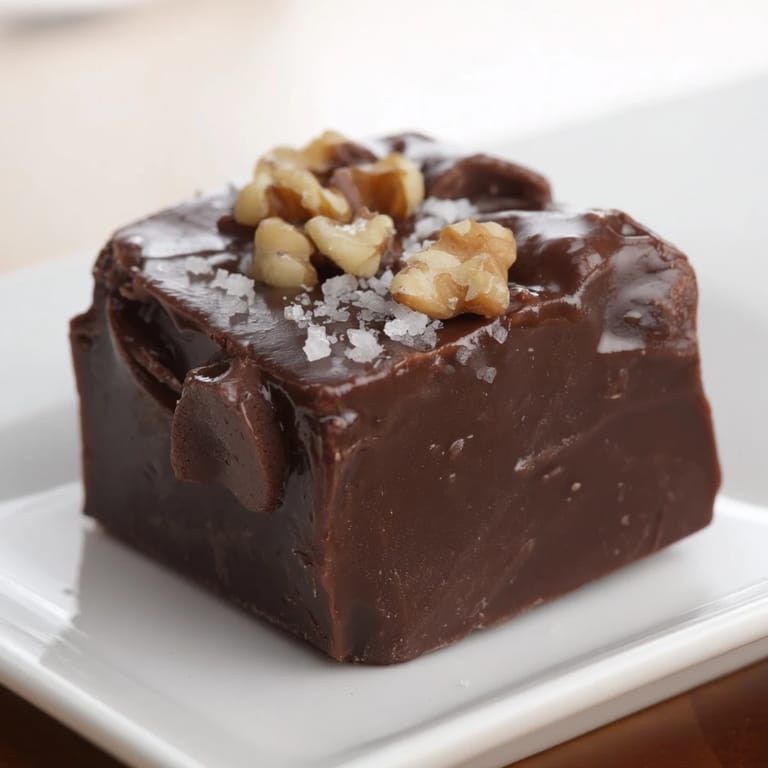 This homemade easy chocolate fudge, rich with melted chocolate and butter, is a perfect dessert.