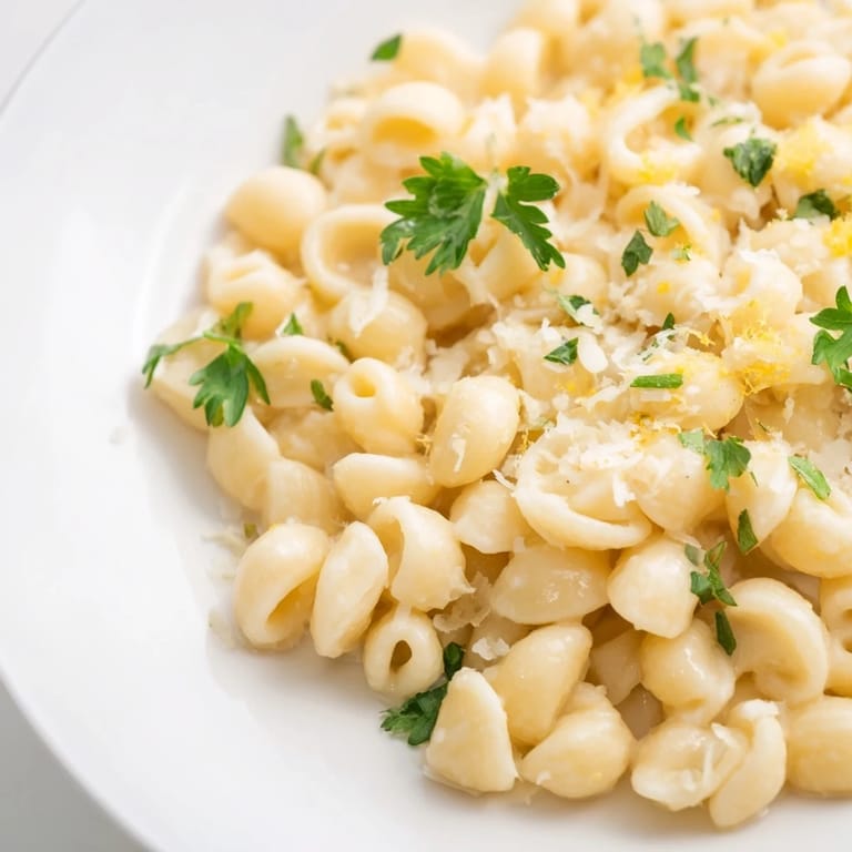 This savory bowl of 15-Minute Creamy Garlic Butter Ditalini features rich sauce and perfectly cooked pasta.