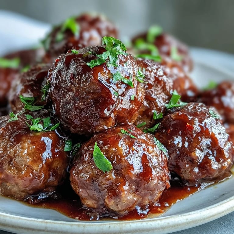 Tender meatballs coated in a tangy sweet and sour sauce, served over steamed jasmine rice.