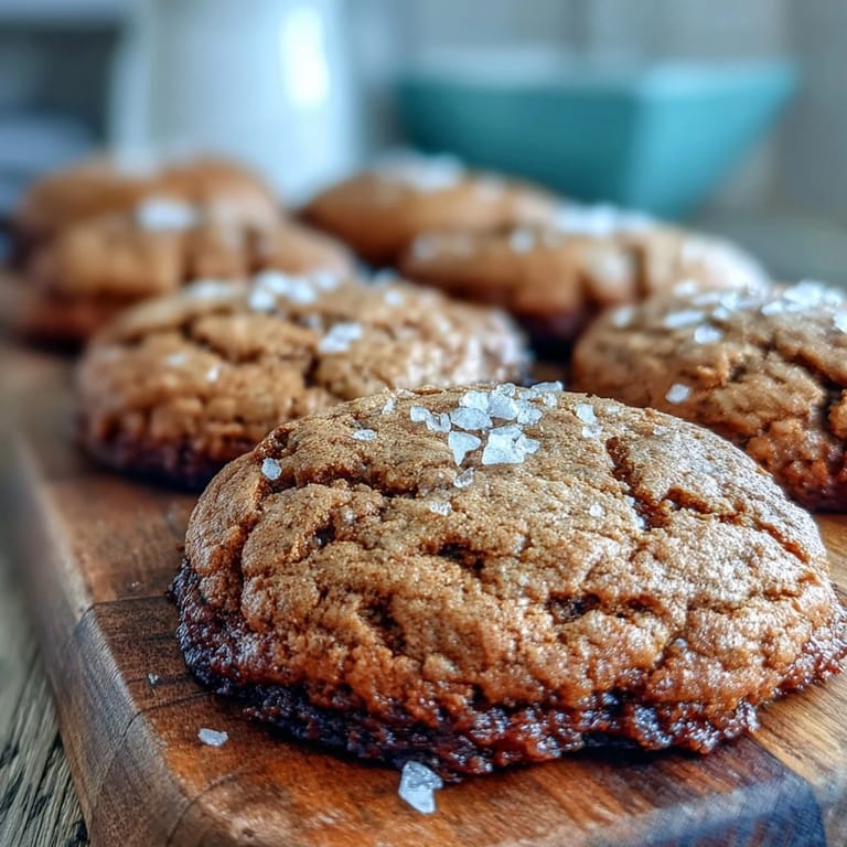 Plated Hojicha Brown Butter Cookies with rustic crumbs and a cup of hojicha tea, perfect for an easy dessert serving suggestion.