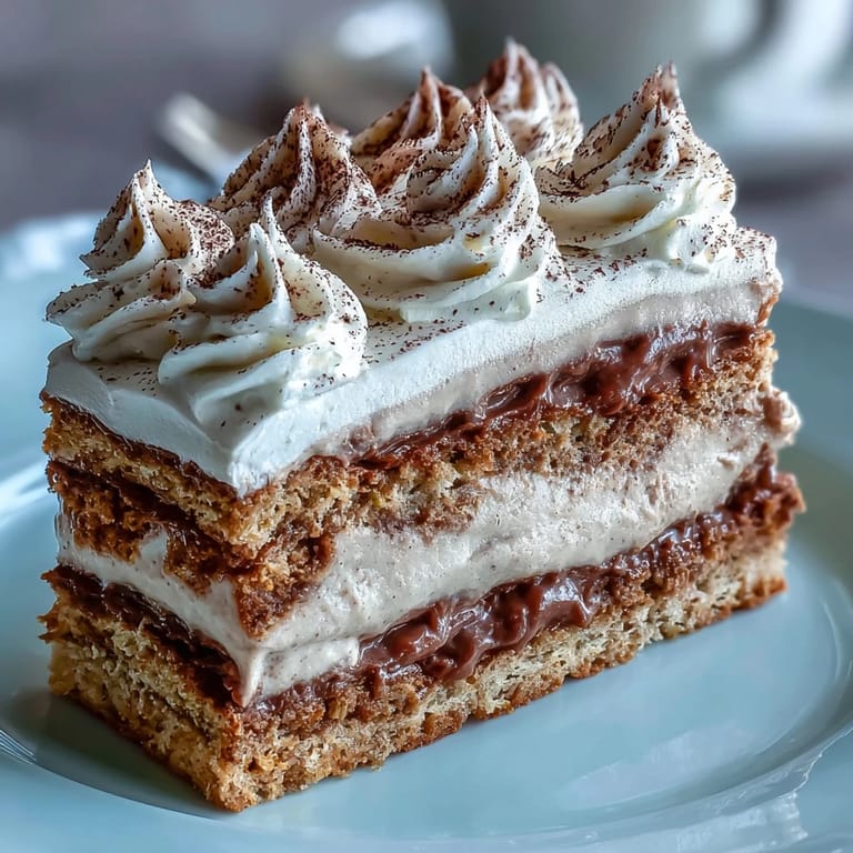 Serving Fluffy Hojicha Cake with silky whipped cream and dusted hojicha powder.