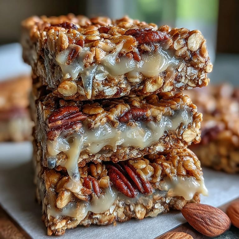Golden-baked homemade granola clusters packed with oats, mixed nuts, and a hint of cinnamon, ideal for topping yogurt or enjoying as a snack.  