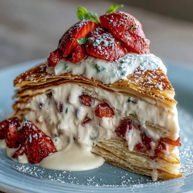 Slice into this delightful Mother's Day Crêpe Cake, perfect for brunch.