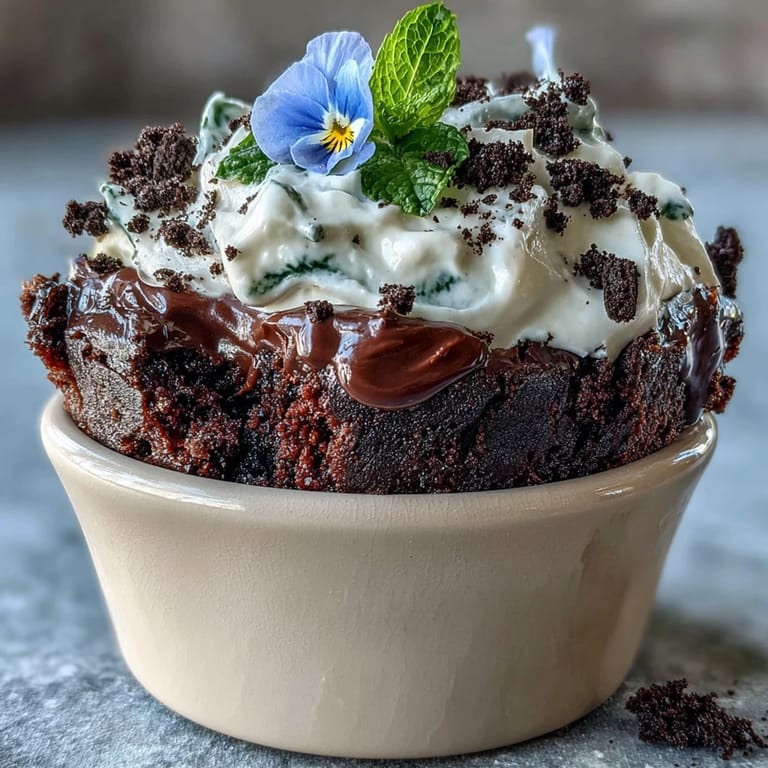 Creamy Mother's Day Flower Pot Brownies with Oreo Dirt, a delightful treat.